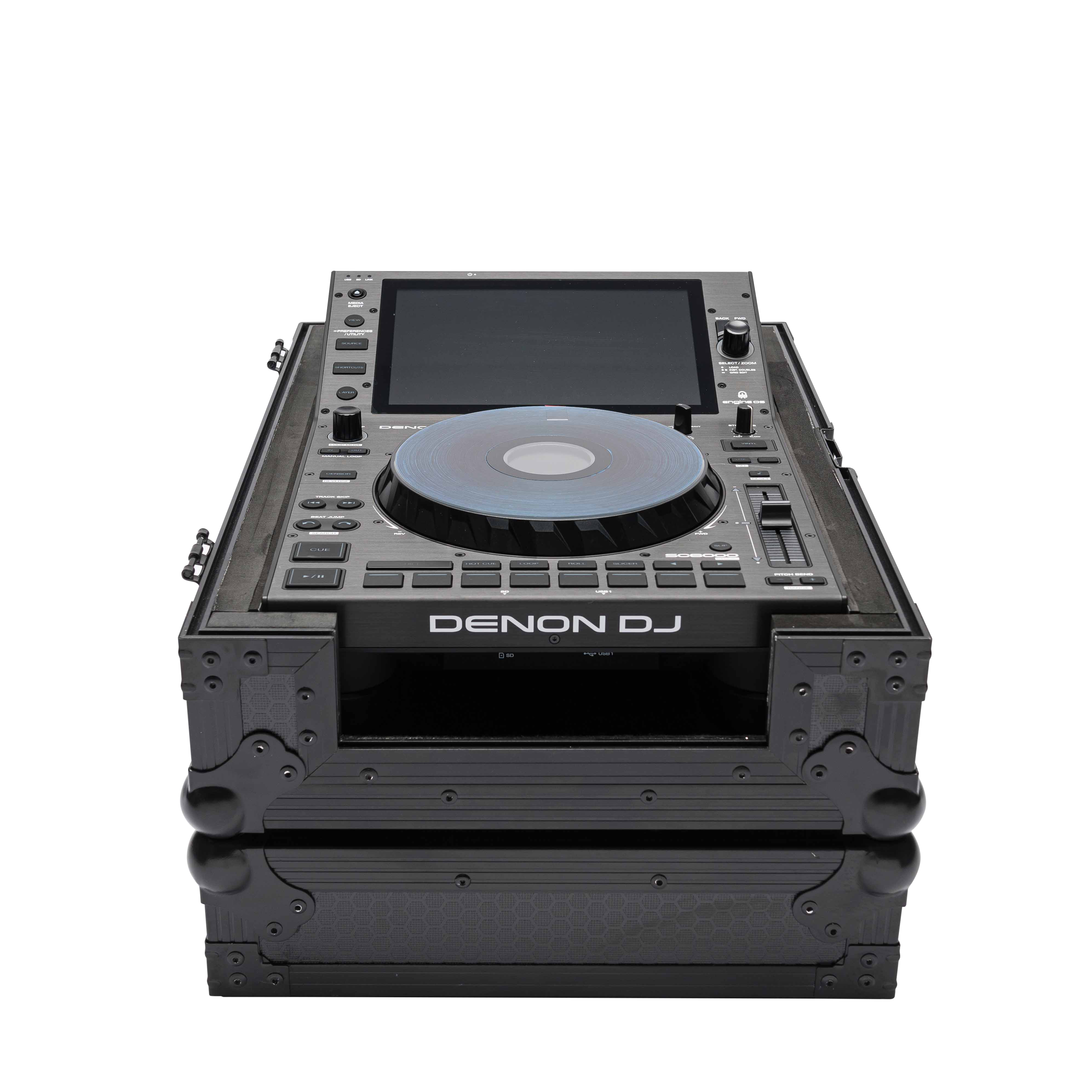 DJ-Controller, Touchscreen, Jogwheel, Schwarz, Transportcase